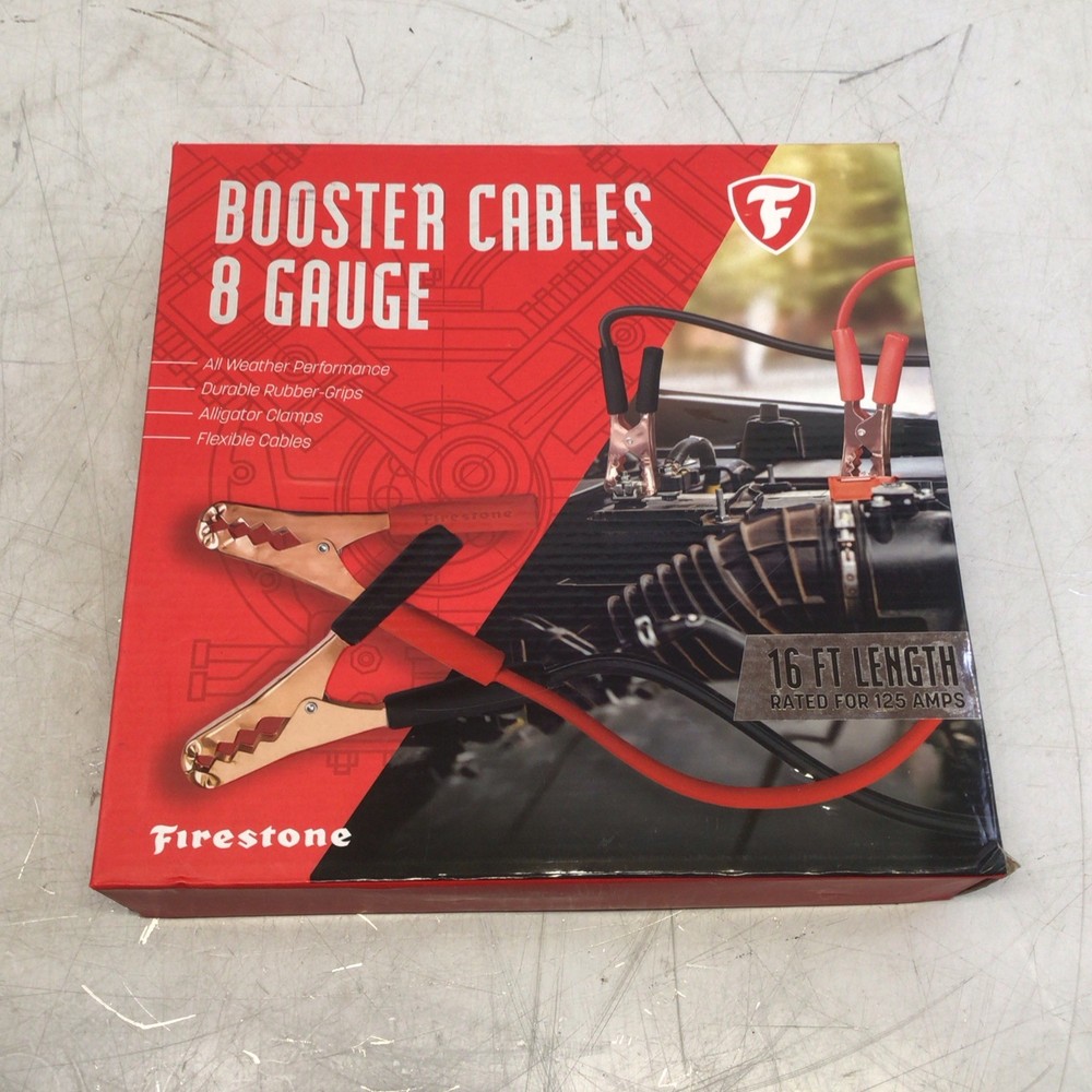 Booster Cable 8 Gauge Firestone Cables 100% Copper