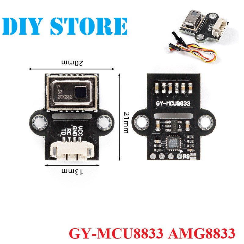 1pcs AMG8833 IR 8*8 Thermal Imager Dot Matrix Temperature Sensor Module