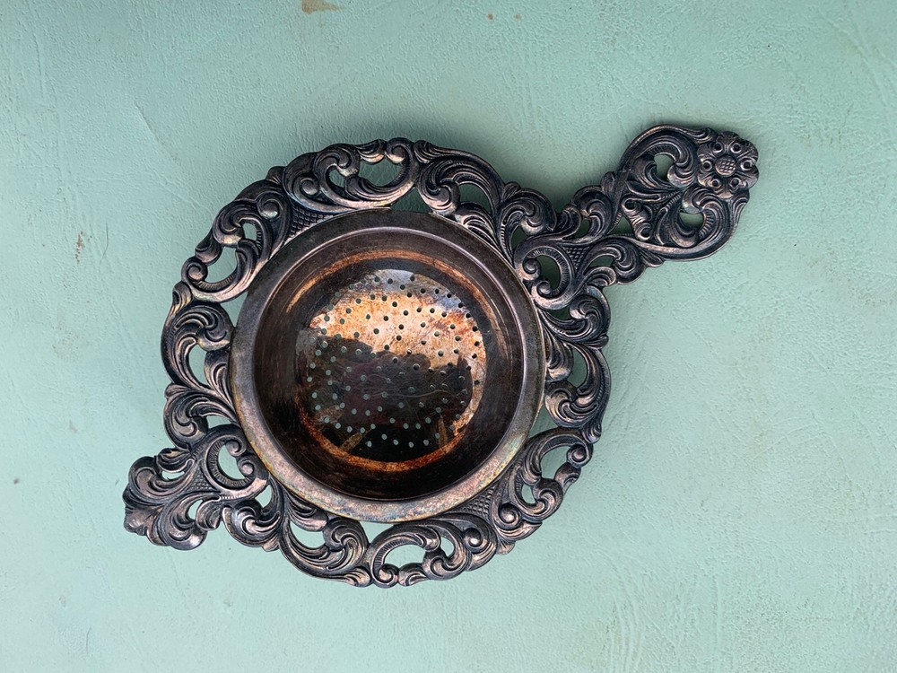 SILVER DENMARK DANISH TEA STRAINER 830