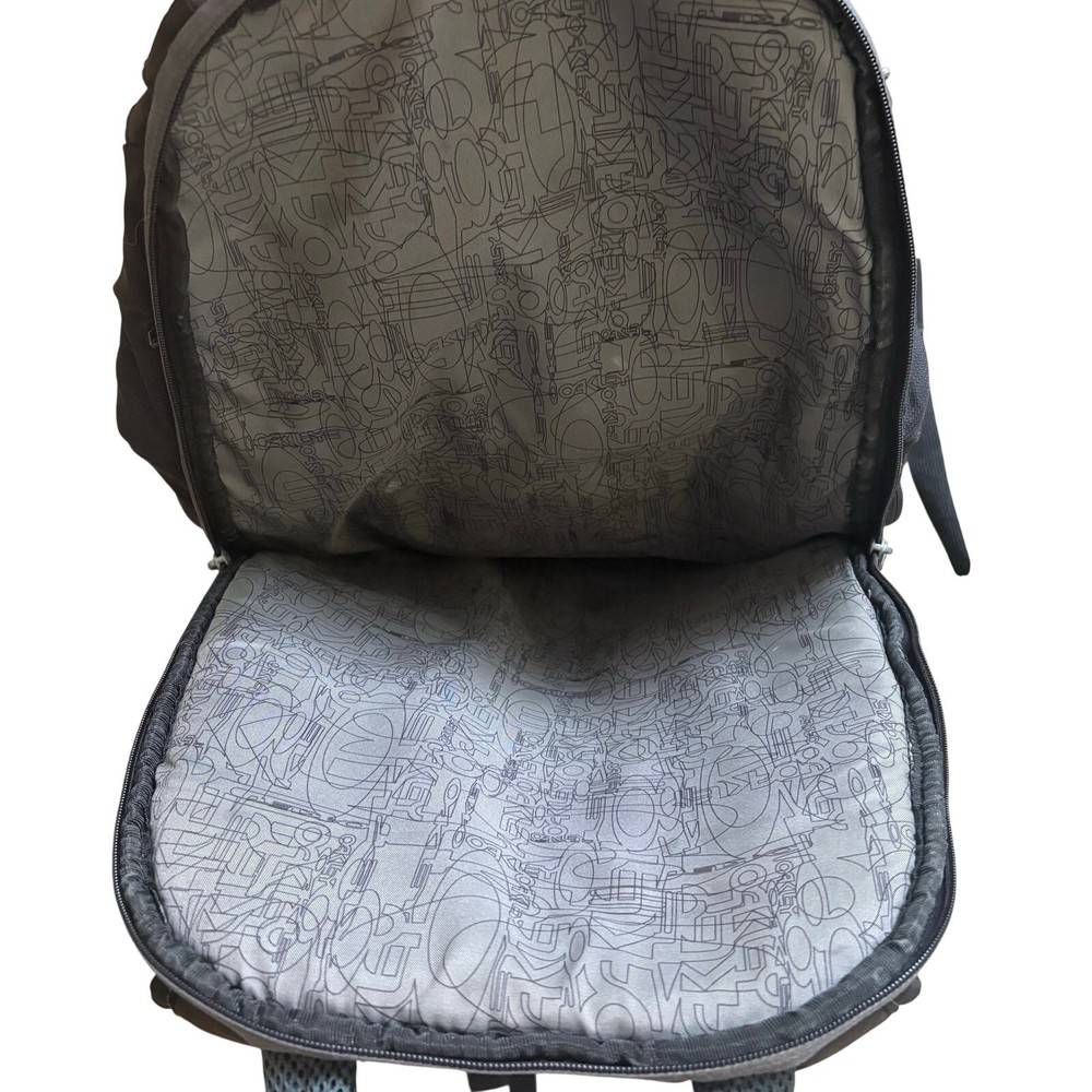 Oakley Backpack Laptop Holder Sunglasses Case Black Gray Multiple Compartments