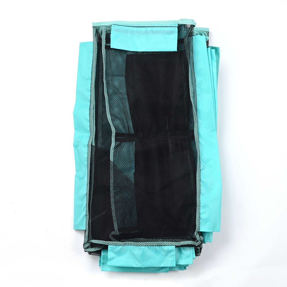 AplusChoice 274 Gallon Mesh Pool Storage Bin Replacement Mesh Cover 12 Wheels