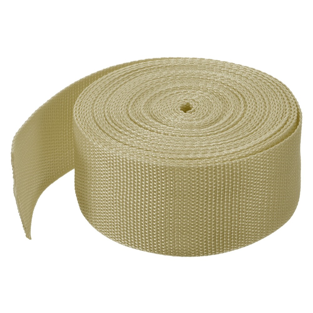 Lightweight Polypropylene Webbing Strap 5cm 10 Yard Light Khaki