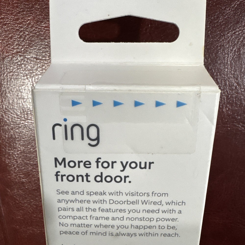 Ring Video Camera Doorbell Black Wired