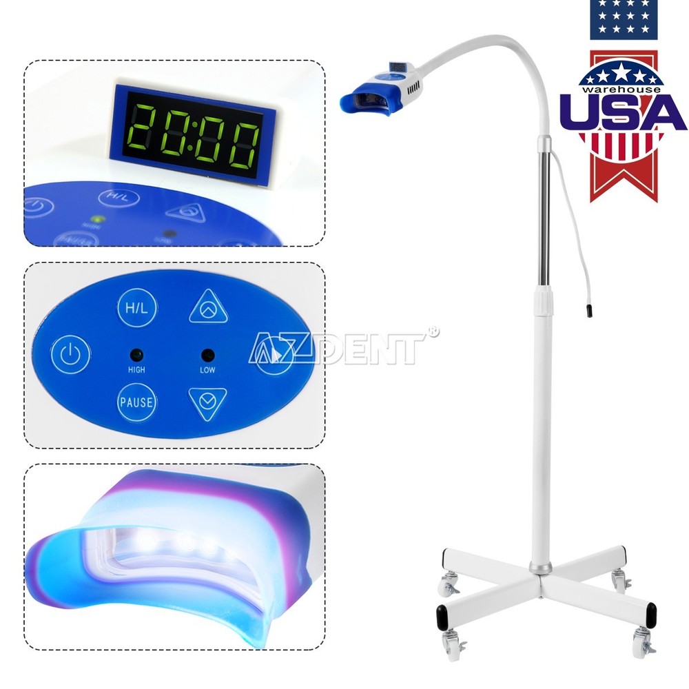 Mobile Dental Teeth Whitening Machine Lamp Bleaching Cold LED Light Accelerator