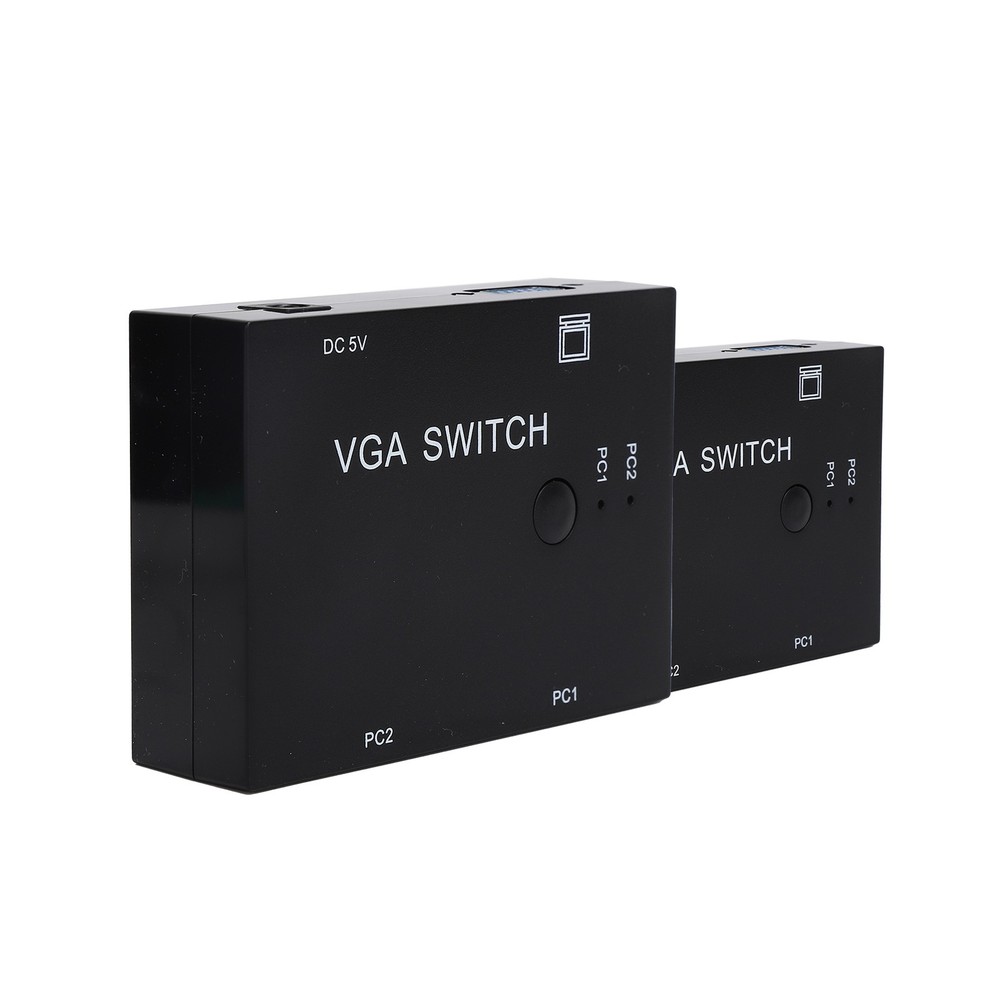 2 Input 1 Output VGA Switcher Efficient Video Conversion For Home/Office ABS
