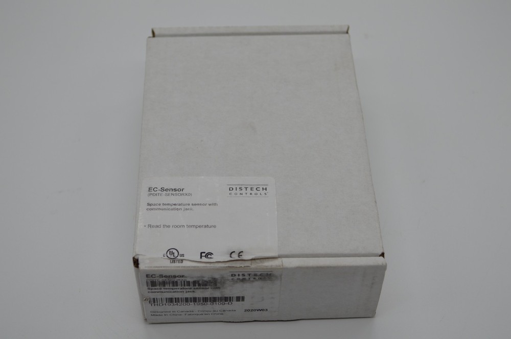 Distech PDITE-SENSORX0 EC-SENSOR Space Temperature Sensor 10K Type II Thermistor