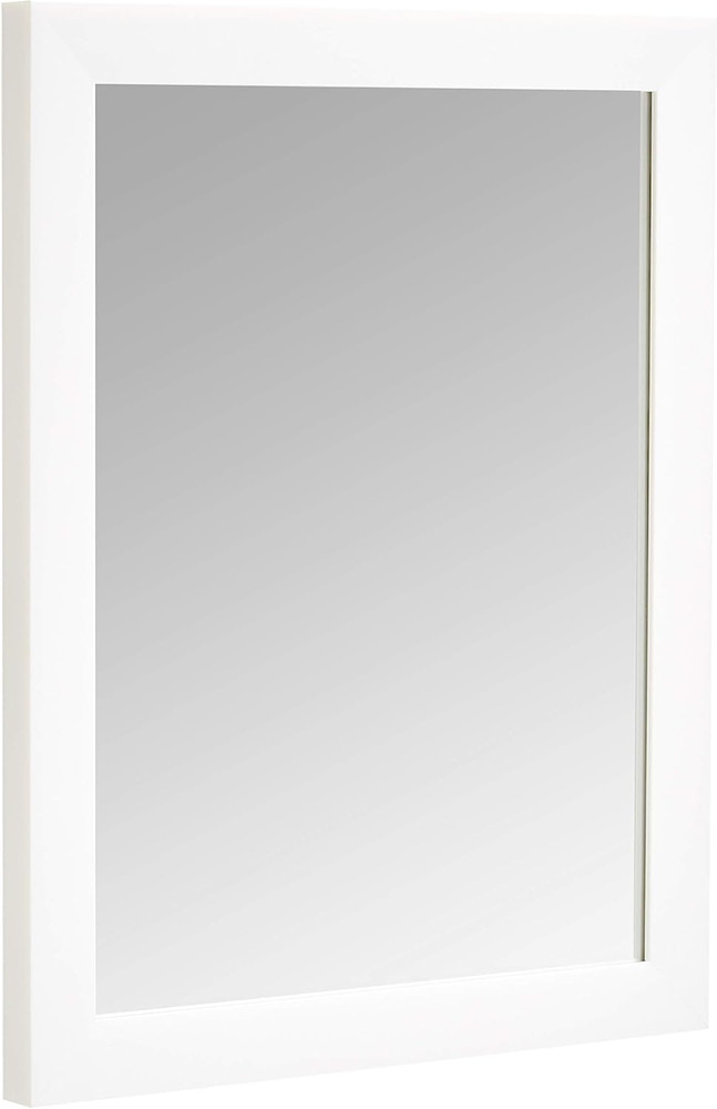 Rectangular Wall Mount Mirror 16" X 20", Standard Trim, White