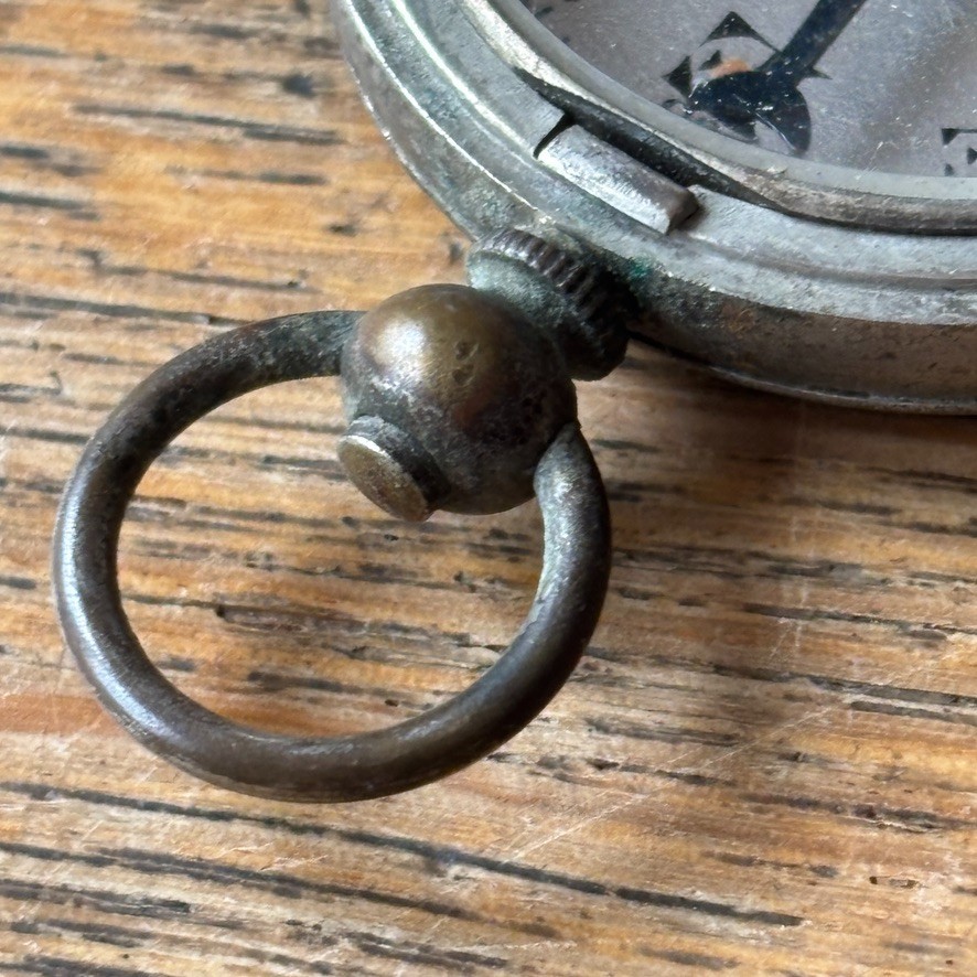 Small Pocket Compass Brass Case Possibly German