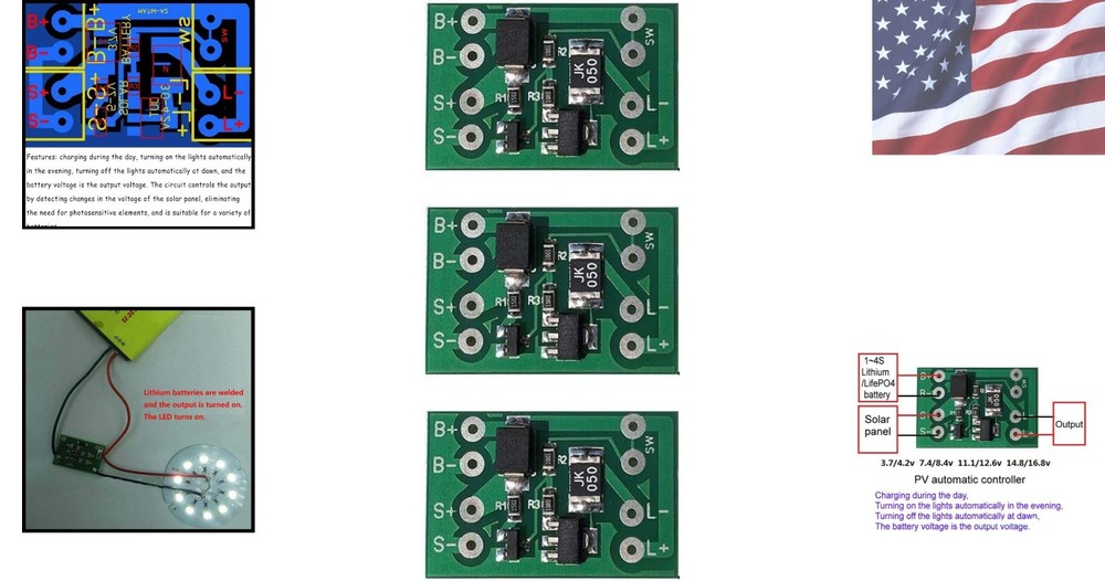 Lithium Battery Solar Charge Controller - Auto Light Control for Garden & Street
