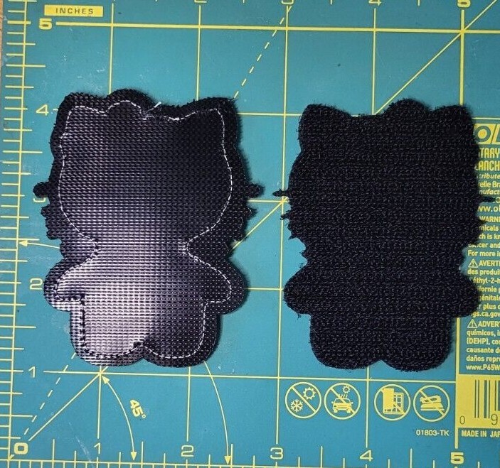 Hello Kitty Deadpool crossover 3-inch hook & loop patch