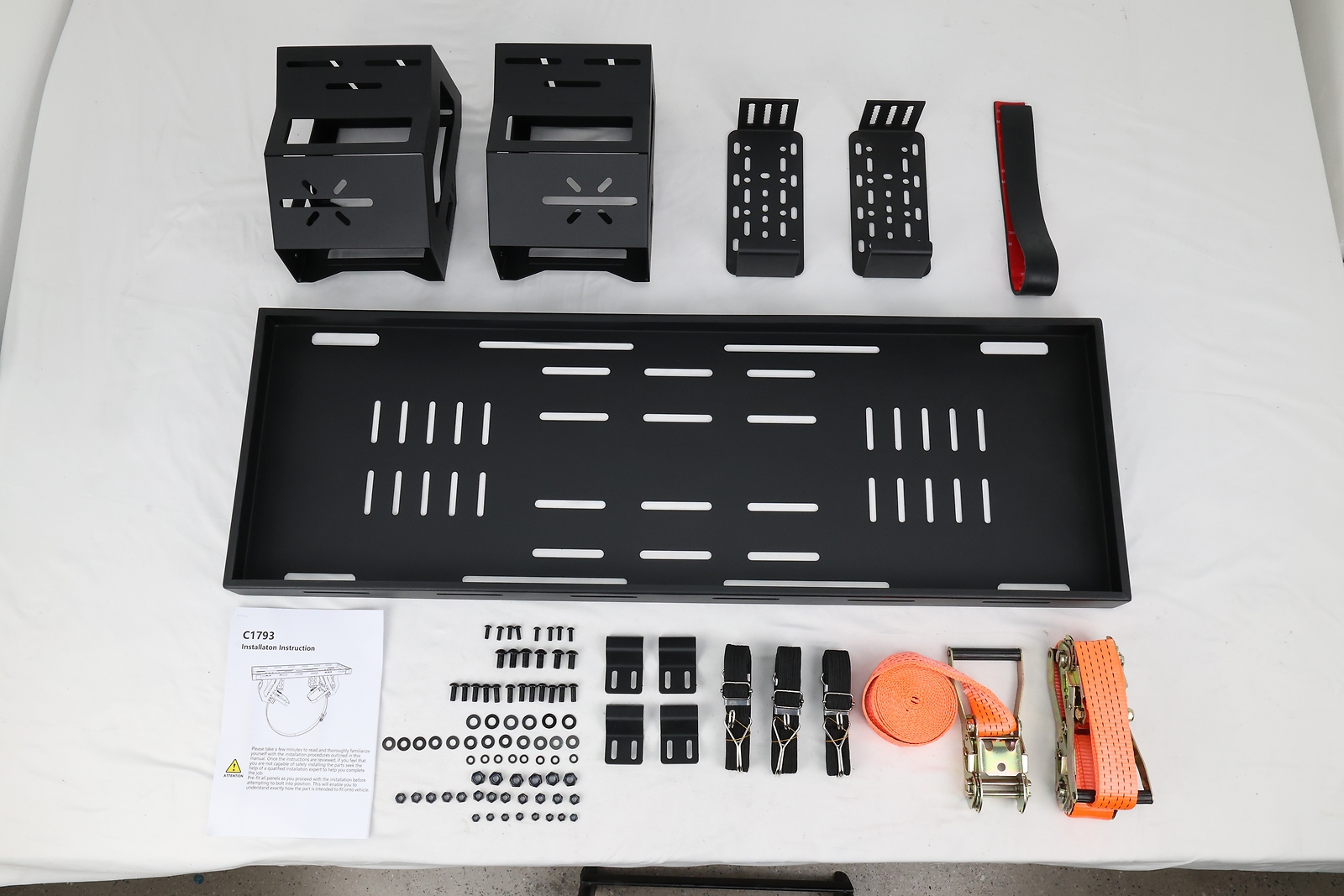 Utility Cargo Rack Basket Storage Tray Spare Tire Storage Rack 27"-40" Tire 80lb