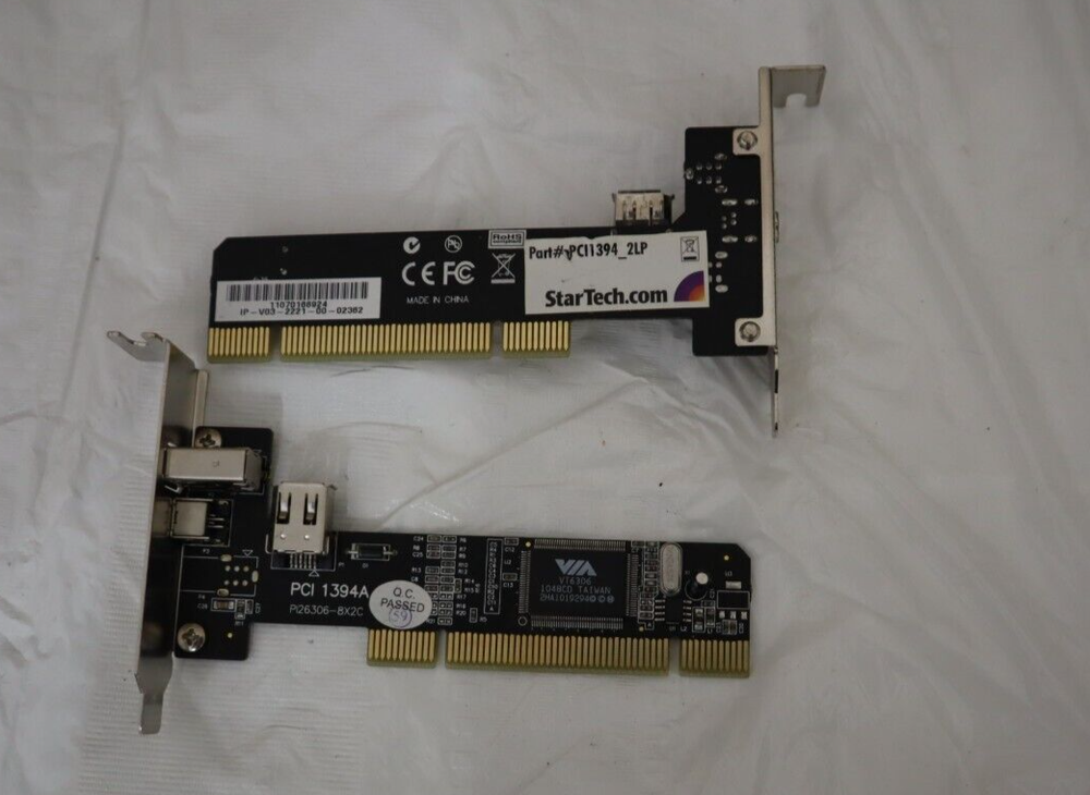 (2) StarTech.com PCI1394_2LP
