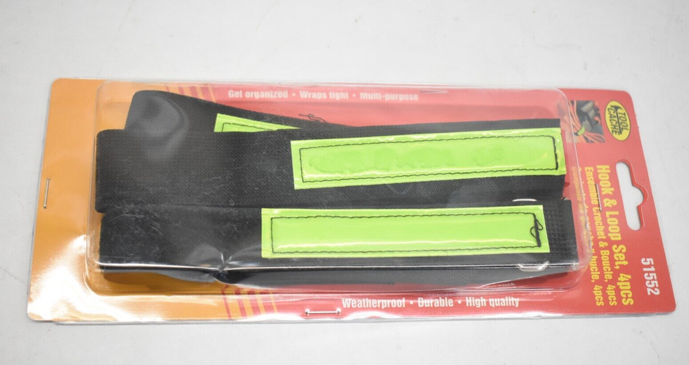 Tool Cache Hook & Loop Set Ensemble Crochet & Bouncle 51552 Weatherproof 8 Pack