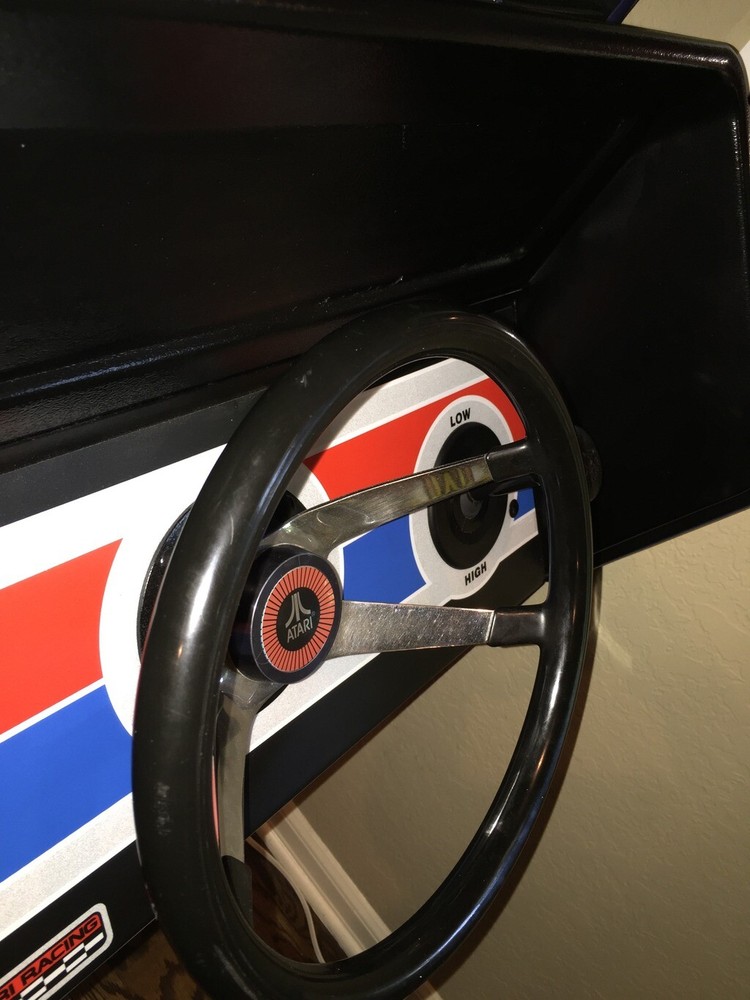 Atari Arcade Steering Wheel Center Decal Sticker - Pole Position - RED