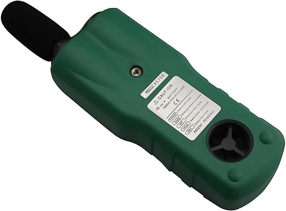 Multi-Function Environmental Meter: Anemometer, Sound, Air Flow, Humidity & LUX
