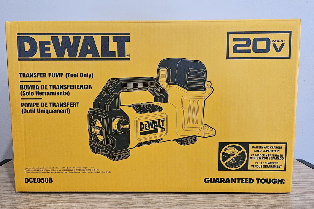 NEW DeWALT 20V MAX Transfer Pump DCE050B