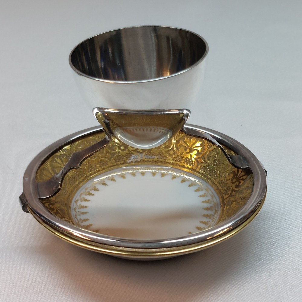 Hukin & Heath Grindley Silver Plate Novelty Eggcups Easter