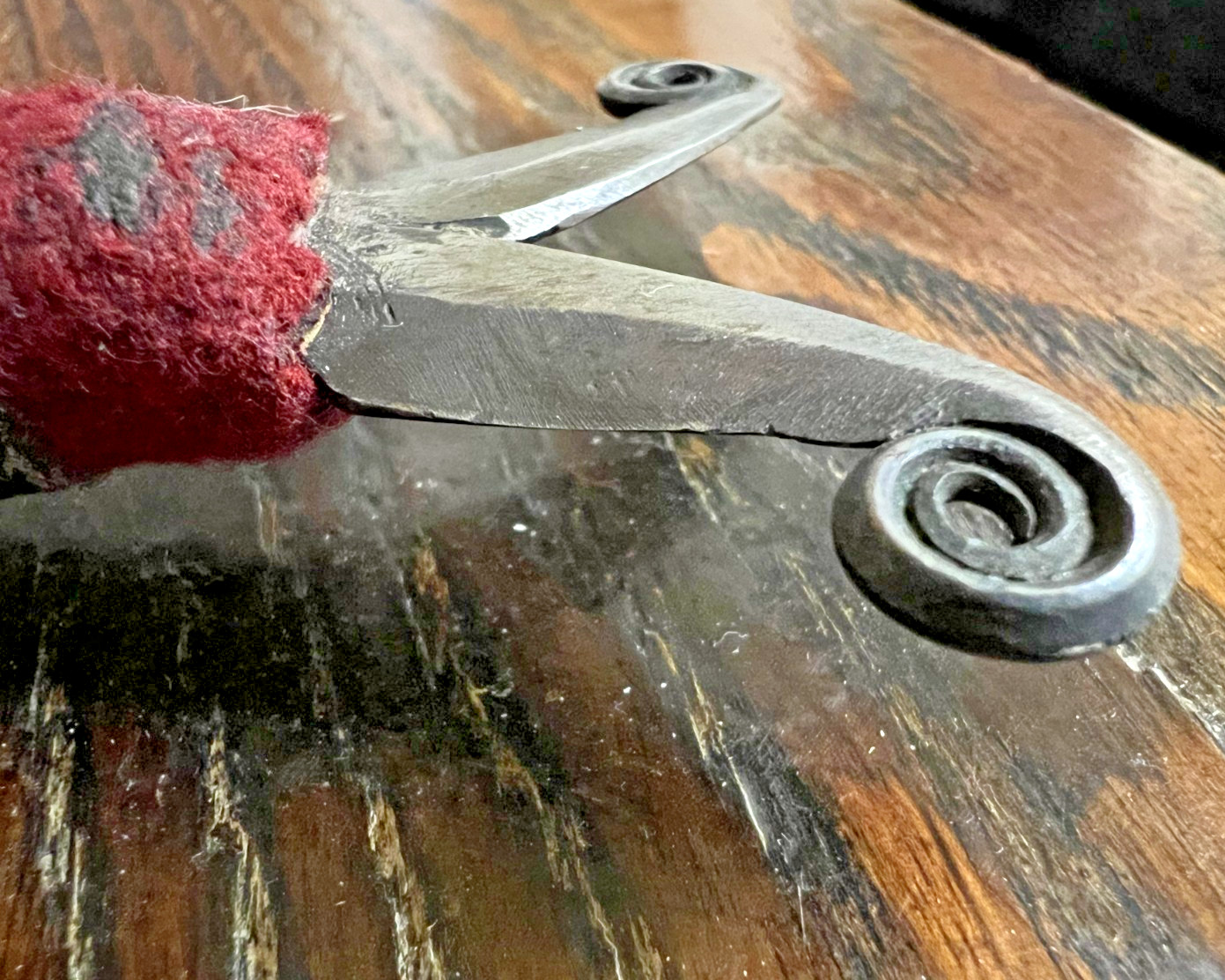 Old Northwest Coast DOUBLE VOLUTE KNIFE Native American Athabaskan 11 3/8"