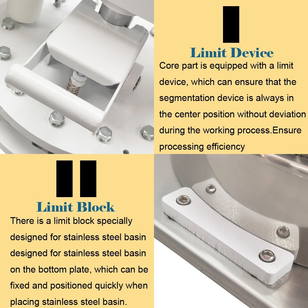 12PCS Table Manual Dough Divider Cutter Manual Press Dividing Machine Bread Make