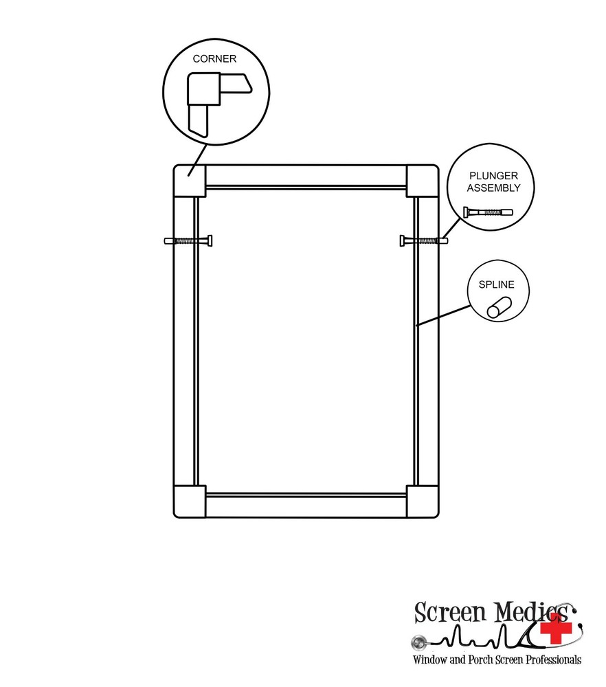 10 Pack - Plunger Pull Pins with cap and spring for window screens