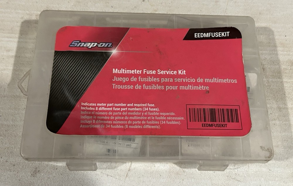 SNAP-ON TOOLS EEDMFUSEKIT  Multimeter Fuse Service Kit ( Incomplete)
