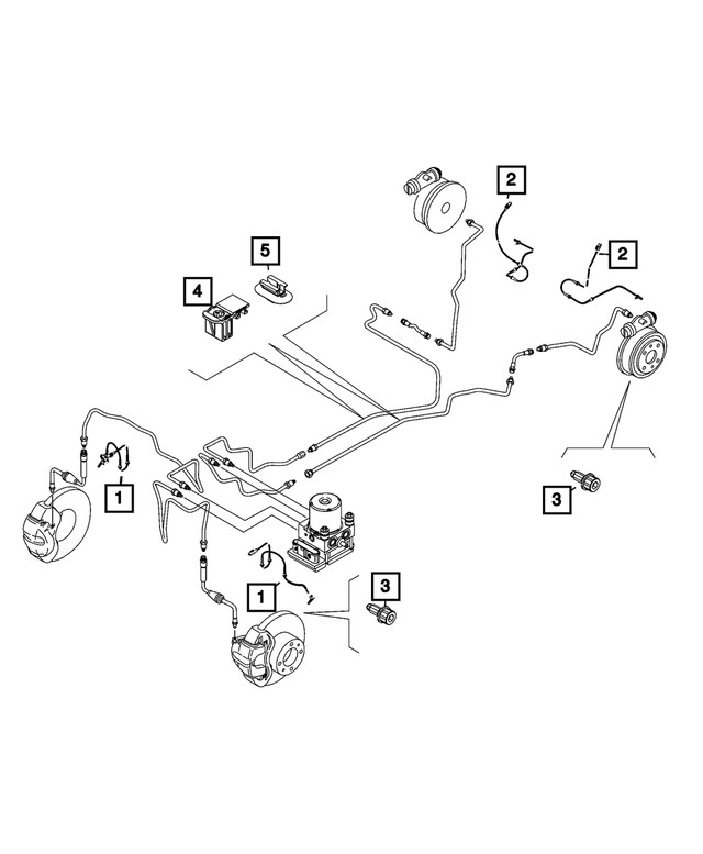 Genuine Mopar Anti-Lock Brakes Sensor 68656511AA
