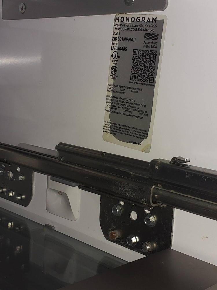 Monogram ZIR301NPNII 17.6 Cu. Ft. Column Smart Refrigerator Custom Panel Ready