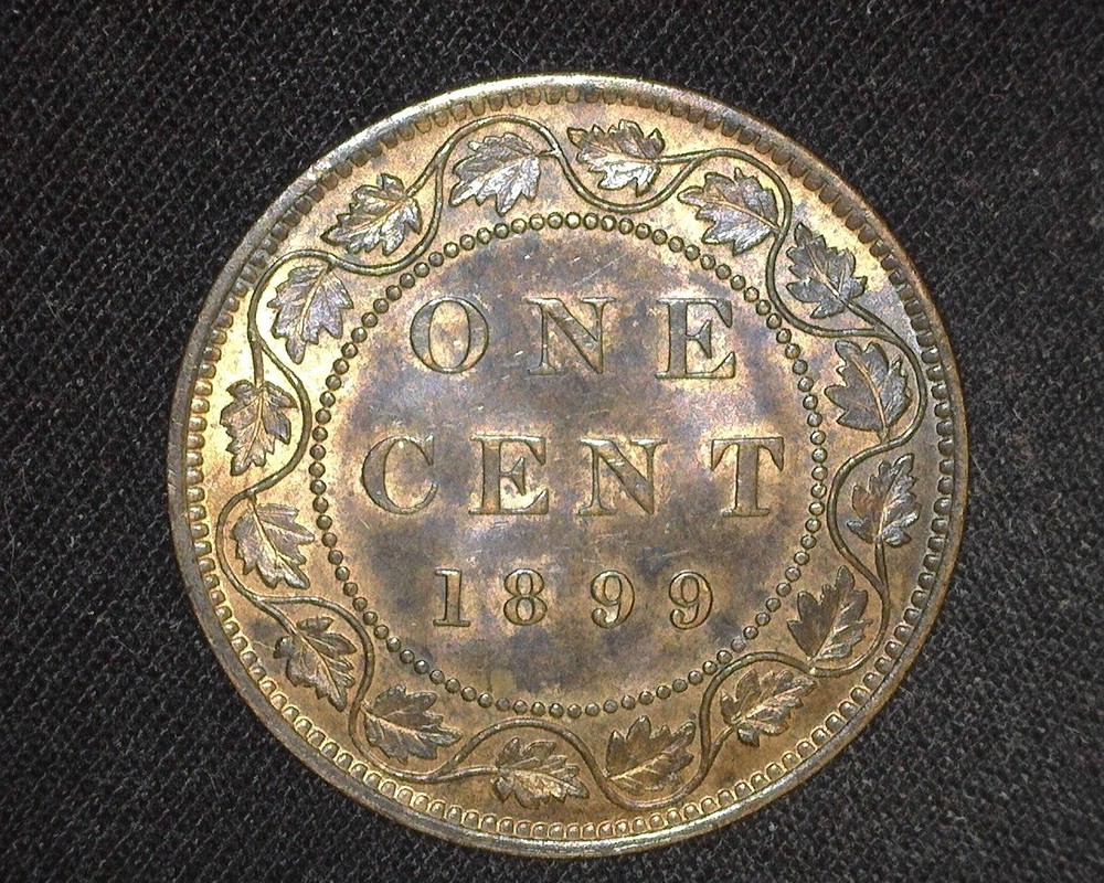 CANADA 1899 LARGE CENT KM7 CHOICE UNCIRCULATED 63~N8