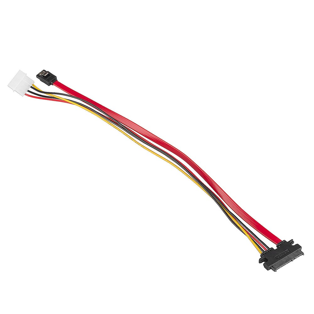 1X SATA Combo Cable Internal Desktop PC HDD DVD Drive 22pin Data 4pin Power Wire