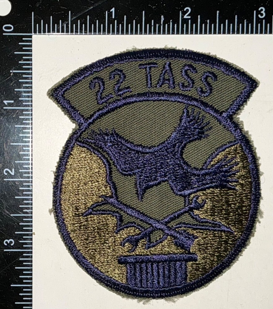 USAF US Air Force 22nd TASS Tactical Air Support Squadron SUBDUED Patch