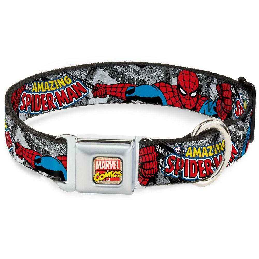 Dog Collar Seat Belt Licensed Marvel Comics Spider-Man WSPD033