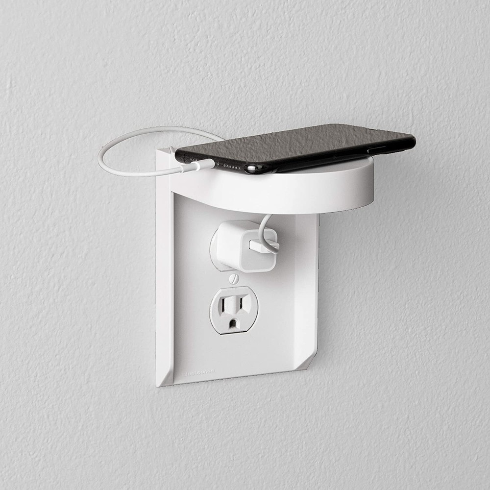 Bluelounge SocketStation Smart Hub Shelf, White