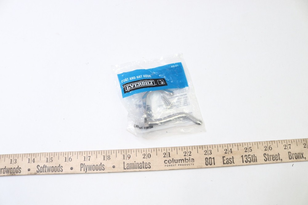 Everbilt Chrome Plated Coat and Hat Hook