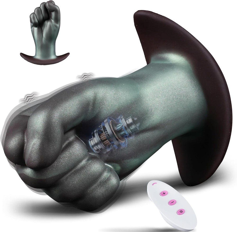 Vibrating Butt Plug Fist Anal Plug, Huge Buttplug Anal Vibrator Prostate Massage