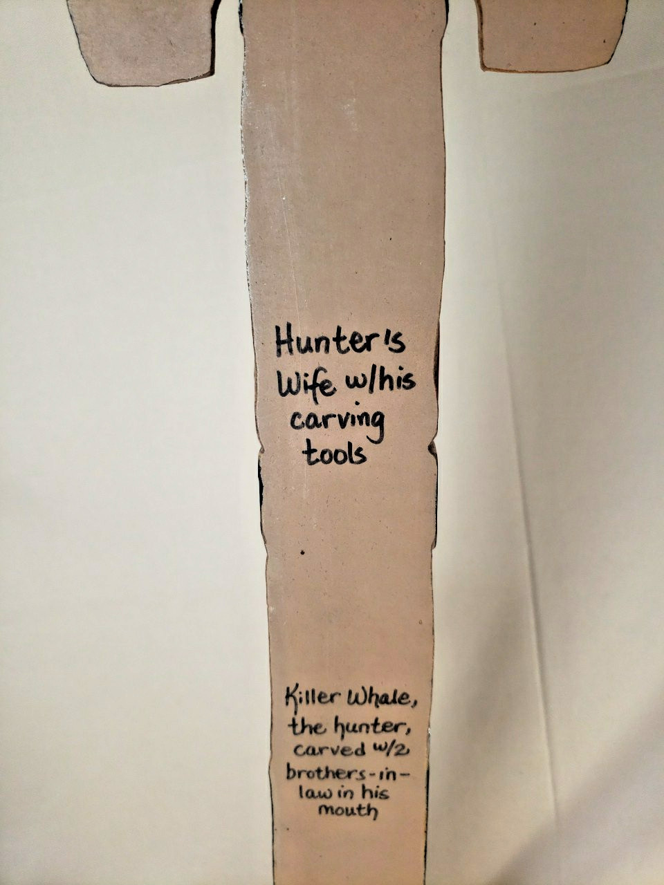 VINTAGE 24 1/2" TLINGIT NW COAST INDIAN WOOD MULTIPLE FIGURES TOTEM POLE MODEL