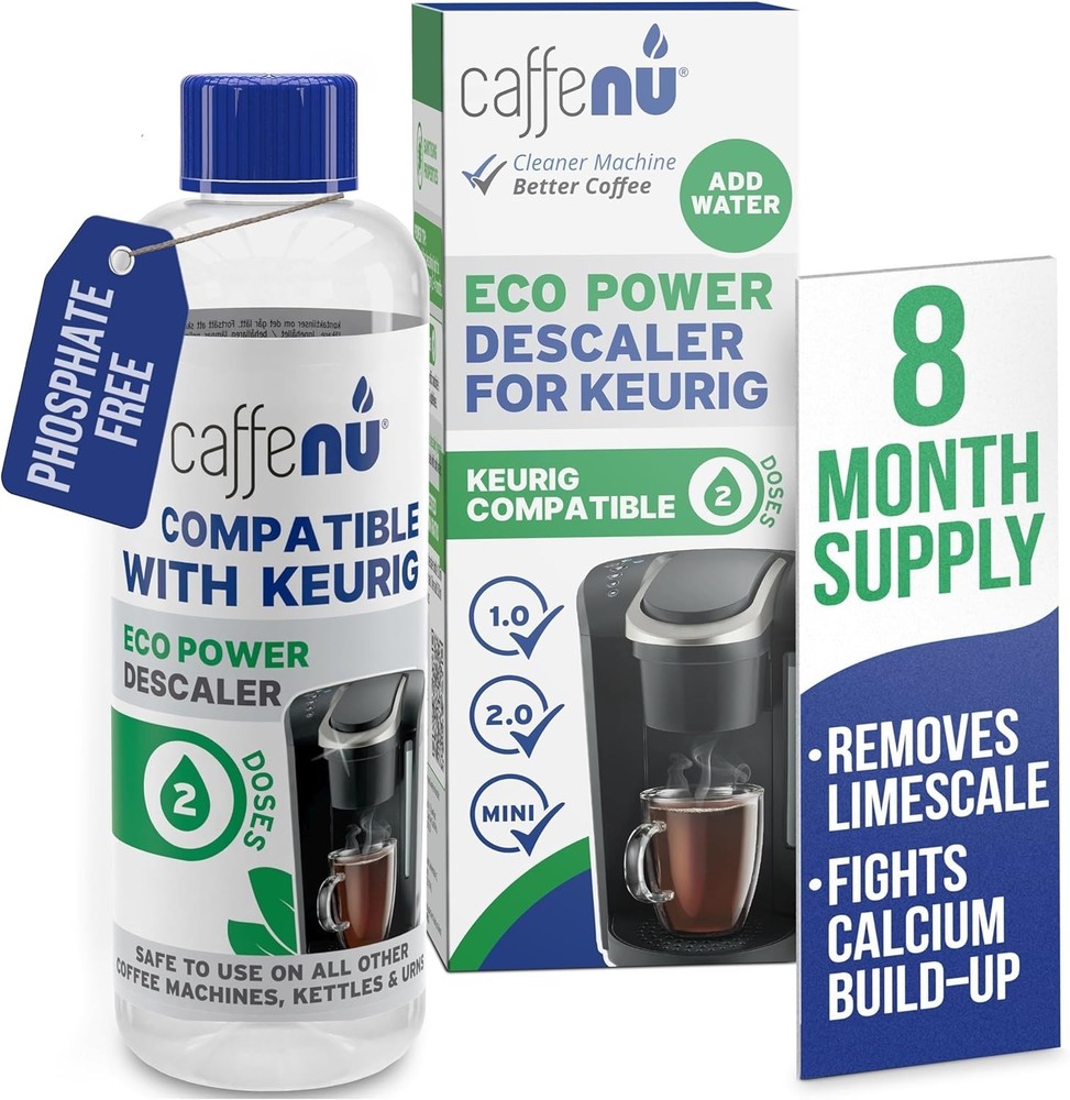 Powerful Descaling Solution for All Coffee Makers - Removes Limescale & Deposits