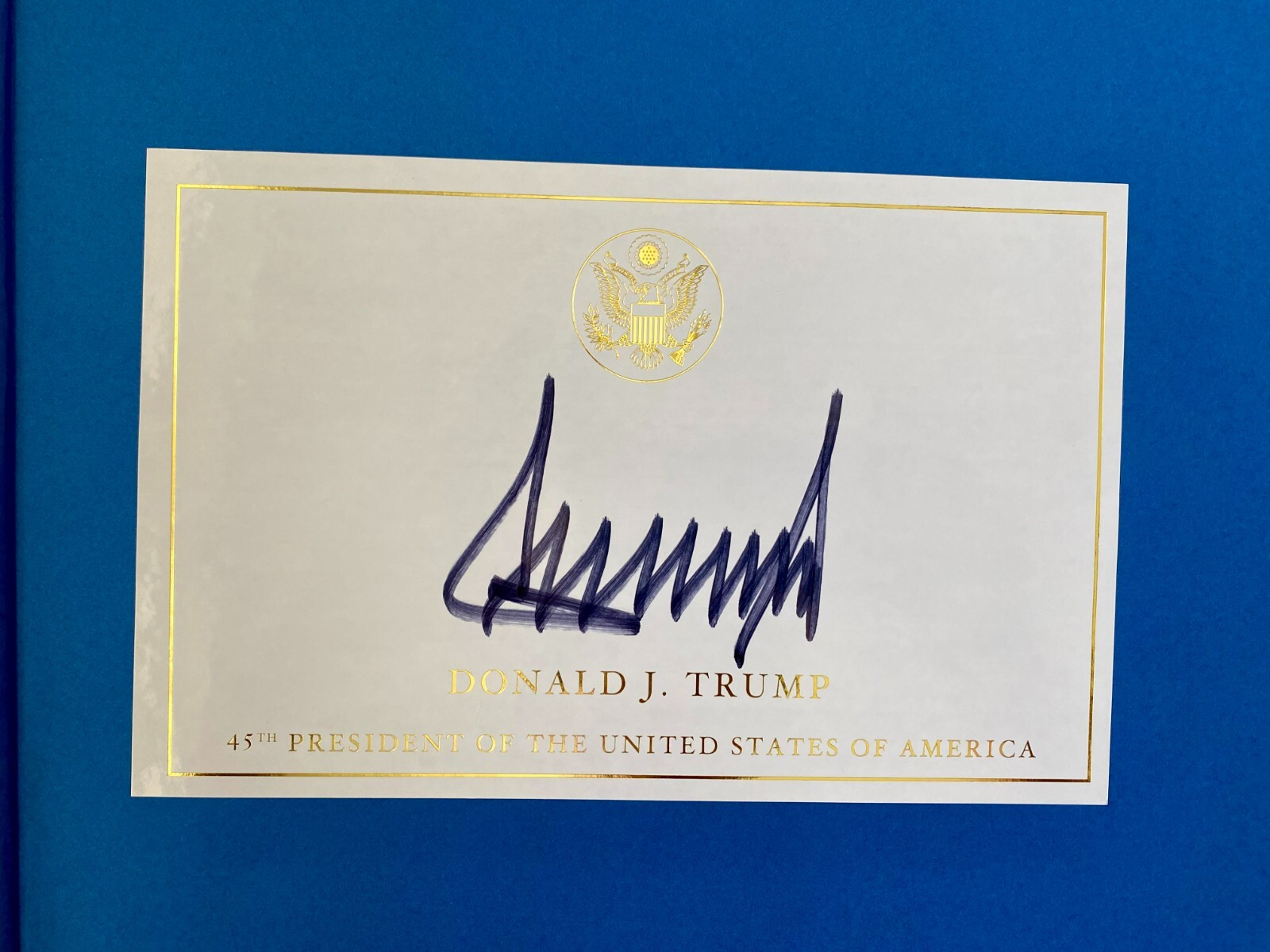 President Trump Hand Signed Book - Save America