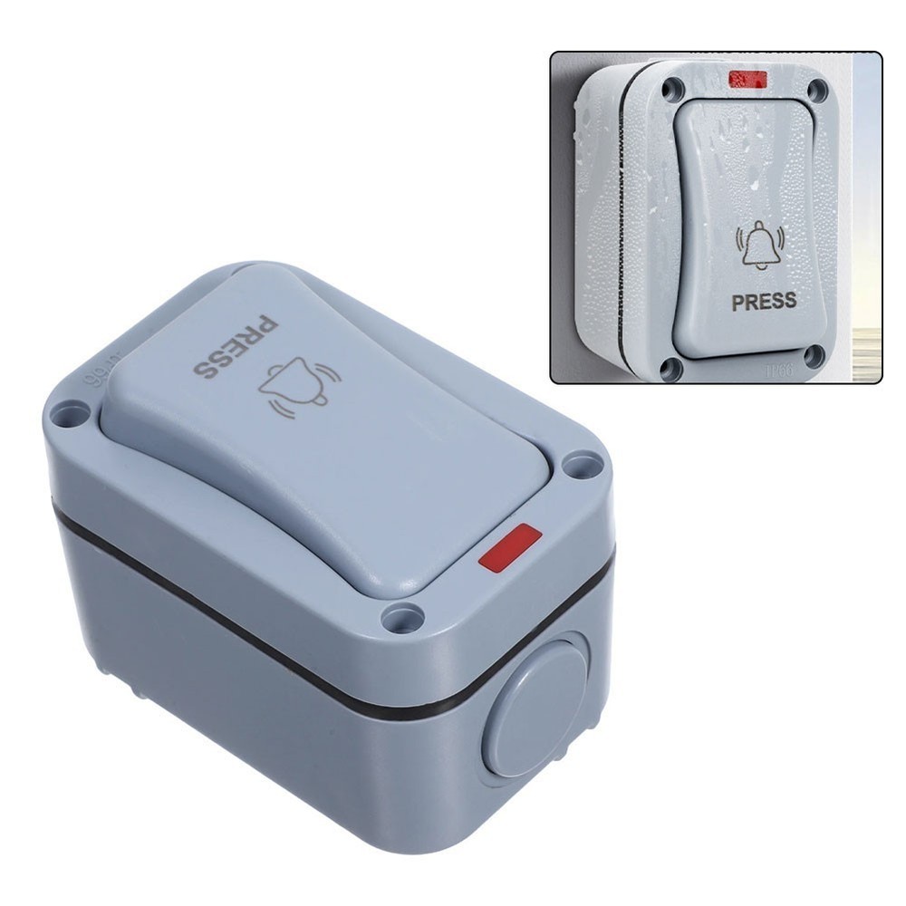 Waterproof Outdoor Doorbell Button Switch with Quick Installation Feature