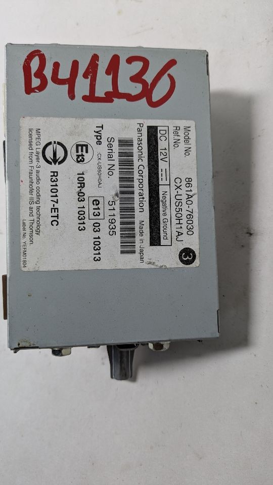 Used Telematics Interface Module fits: 2011 Lexus CT200H Communication multimedi