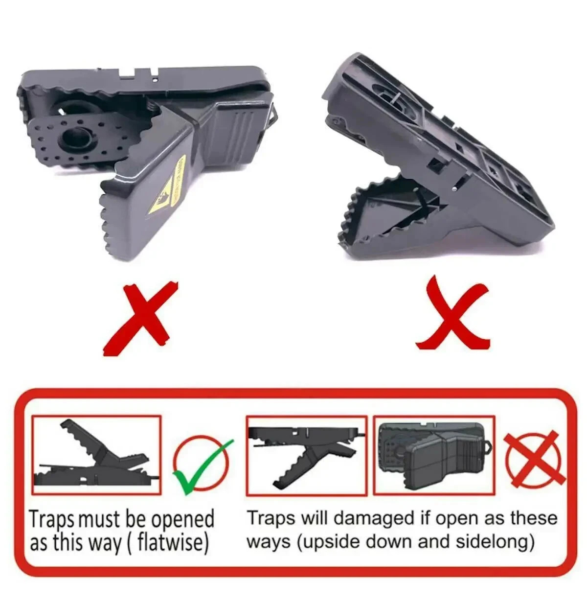 6 Pack Mouse Traps Heavy Duty Snap Trap for Rats and Mice