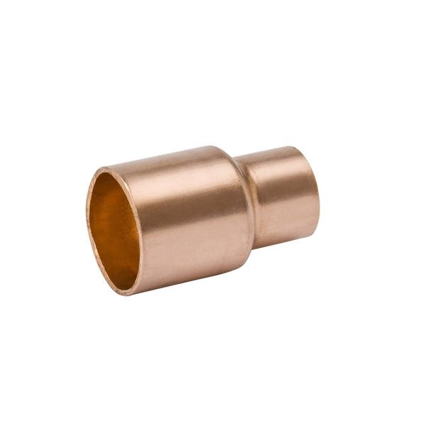 COPPER W01035 Reducing Coupling 7/8" x 3/4" Copper Pipe Fitting