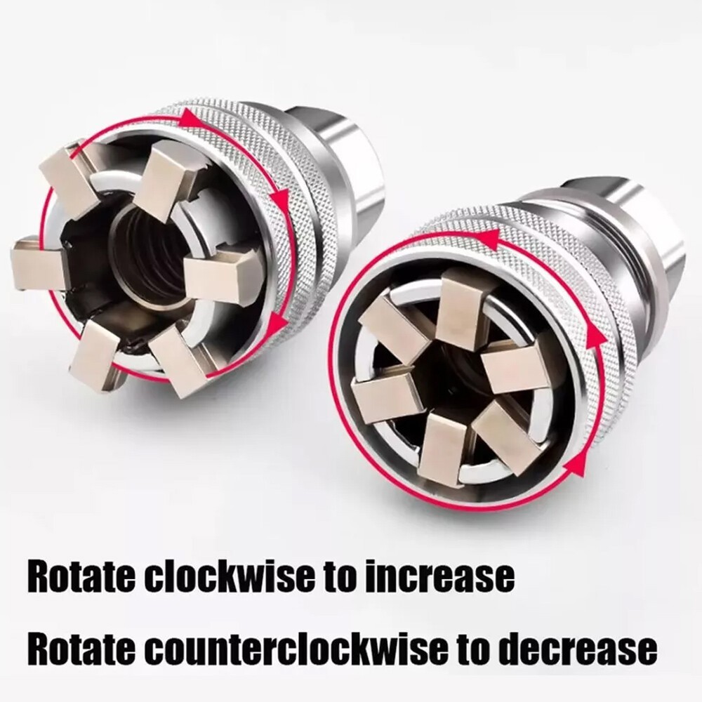 Universal Adapter Sleeve Adjustable Head Socket Spanner Torque Wrench Ratchet