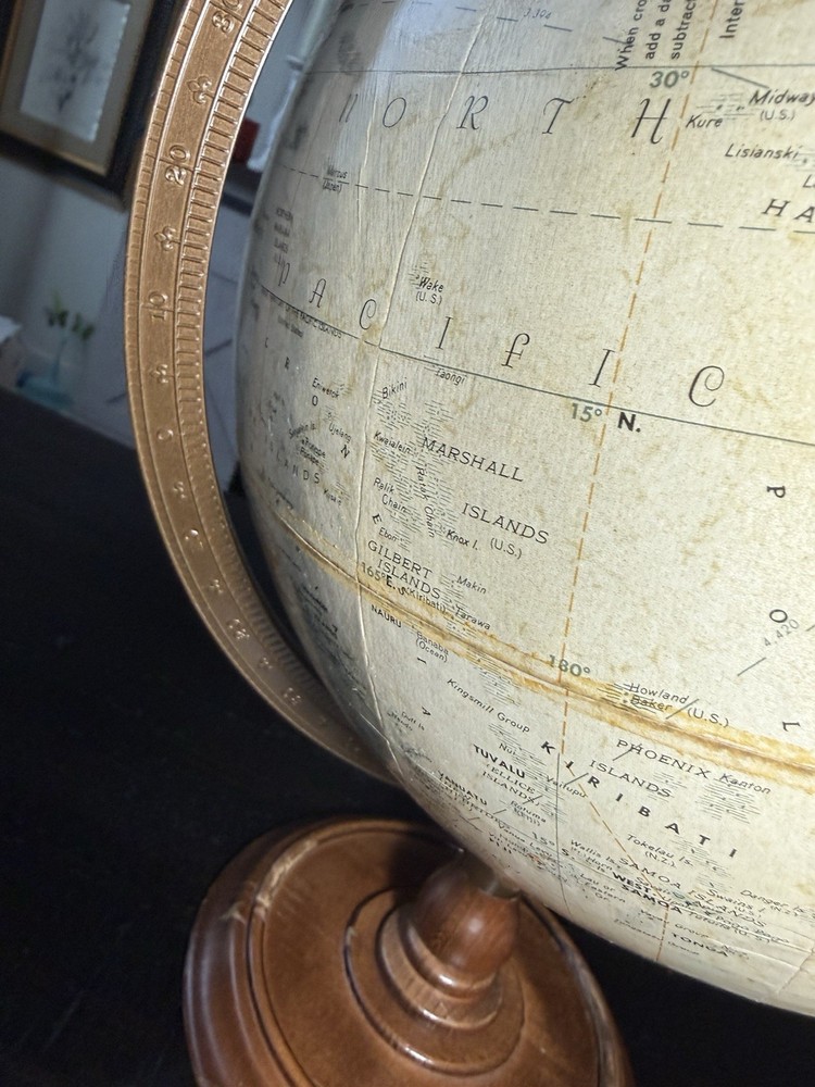 Replogle Globes World Classic Series 12" Tabletop Globe Rotating Antique