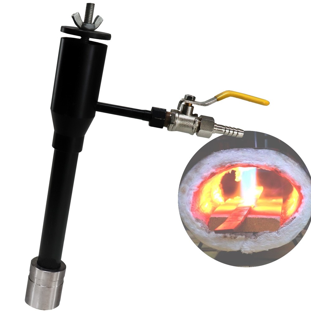 Furnace Forge Burner W/ Gas Inlet Pipe, Valve