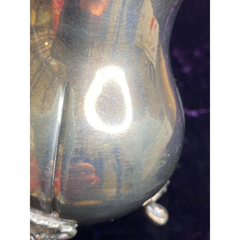 Vintage Pitgrira Silver Plated Footed Creamer