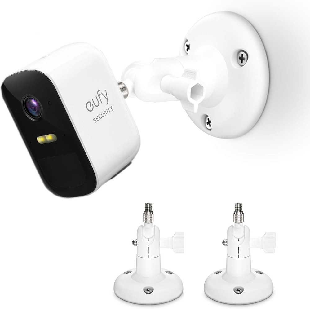 Water-Resistant Adjustable Wall Mount for Eufy/Arlo Cameras - 2 Pack