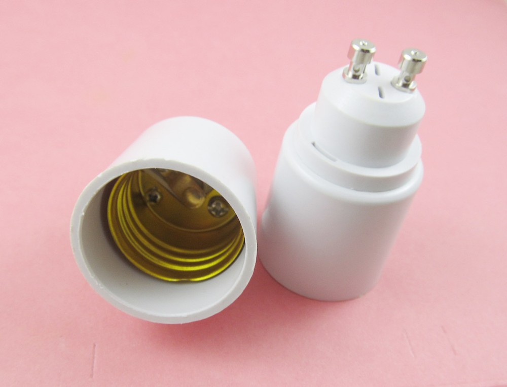 GU10 to E27 Socket Base LED Halogen CFL Light Bulb Lamp Adapter Converter Holder