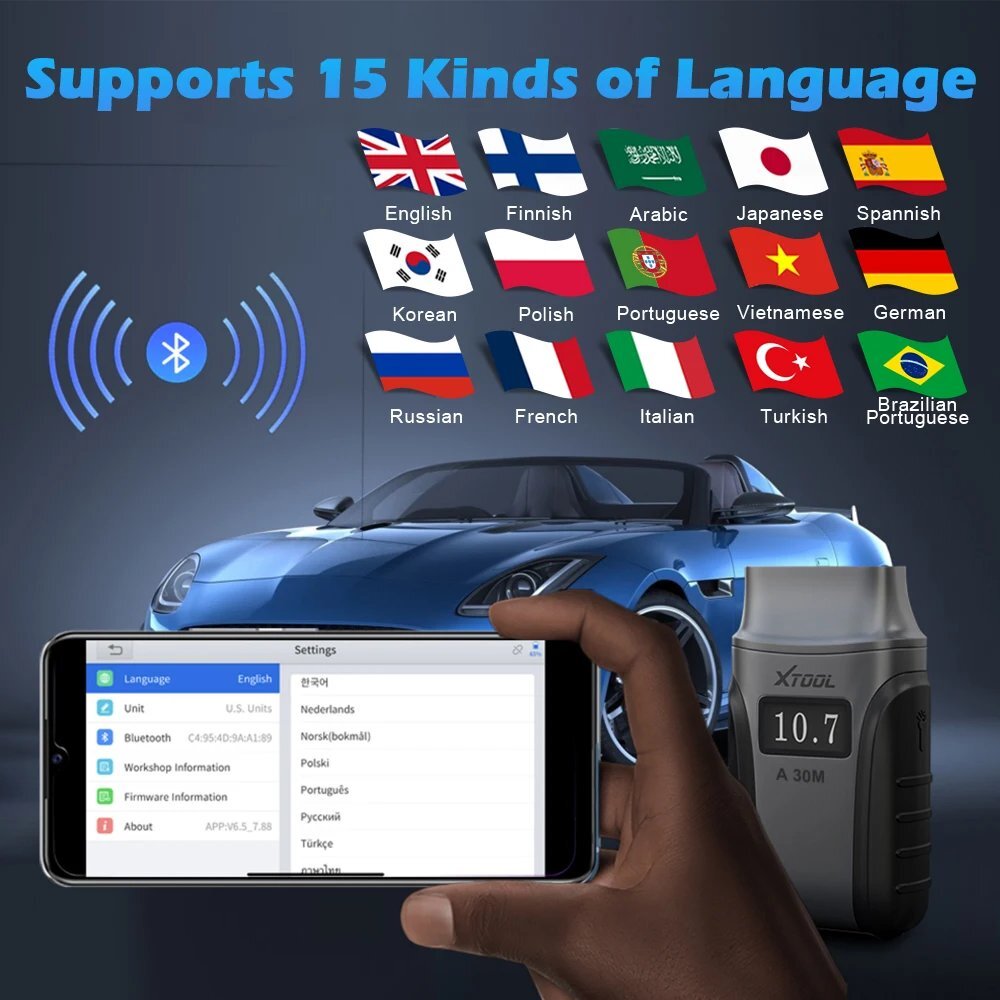 2026 XTOOL A30M V2.0 Bluetooth Bidirectional OBD2 Scanner Full Diagnostic Tool