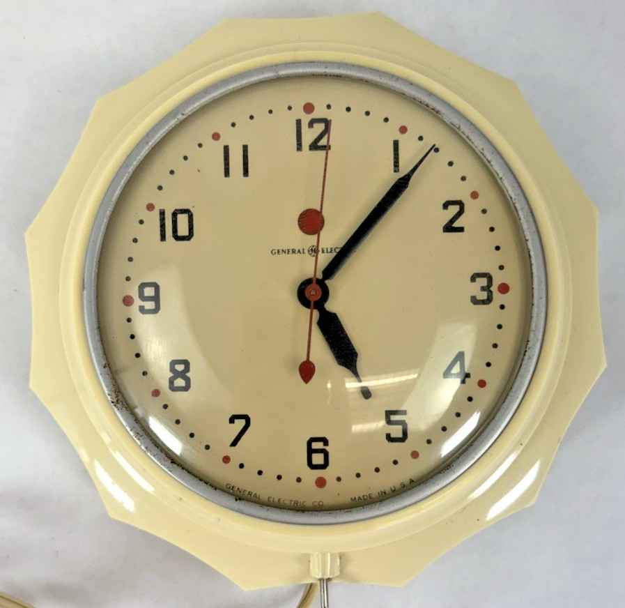 General Electric Telechron Hostess Wall Clock Model 2H02