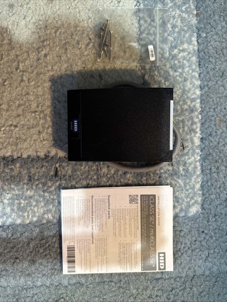 HID iCLASS SE R40 Wall Switch Reader 920NTPNEK000FA w/RS485 Module New Open Box